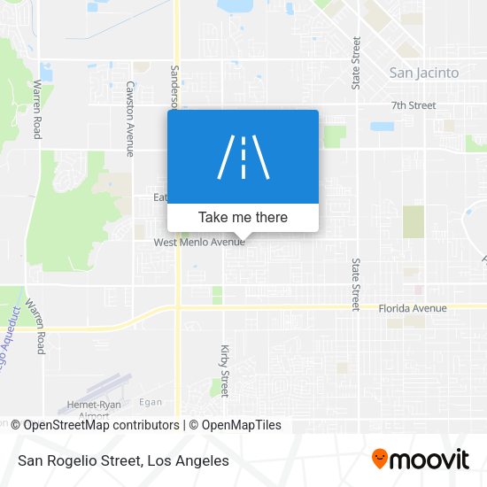 Mapa de San Rogelio Street