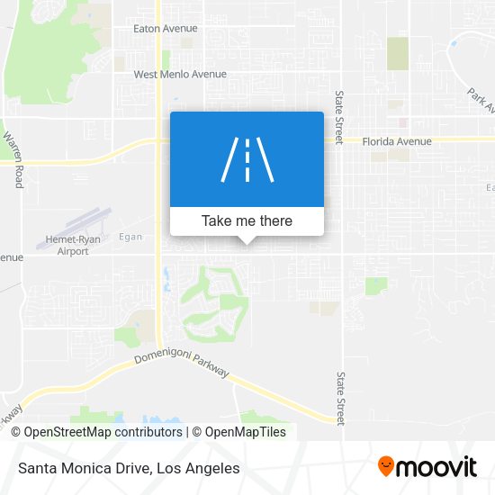 Santa Monica Drive map