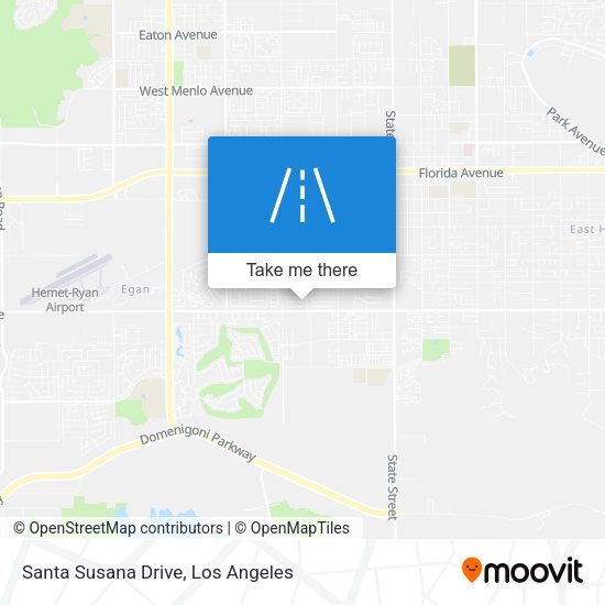 Santa Susana Drive map