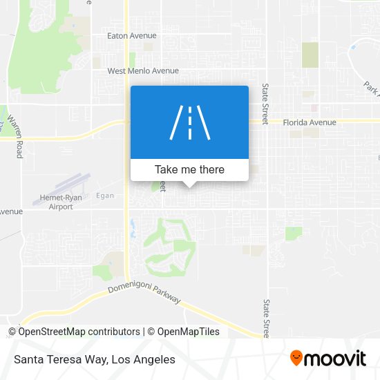Santa Teresa Way map