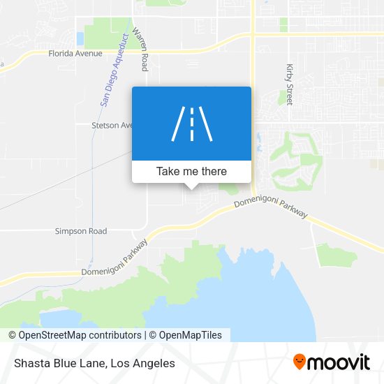 Mapa de Shasta Blue Lane