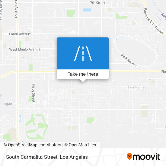 South Carmalita Street map