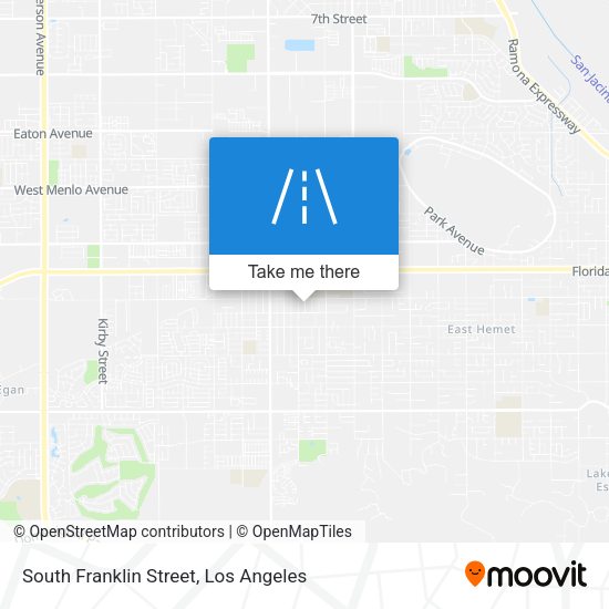 South Franklin Street map