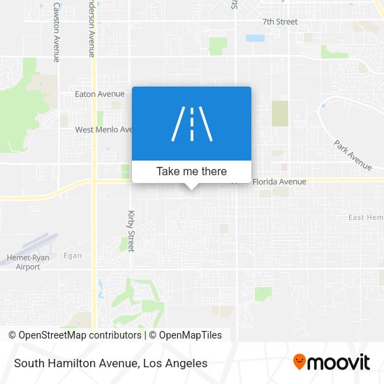 South Hamilton Avenue map
