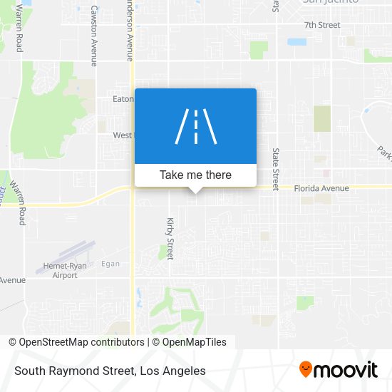 South Raymond Street map