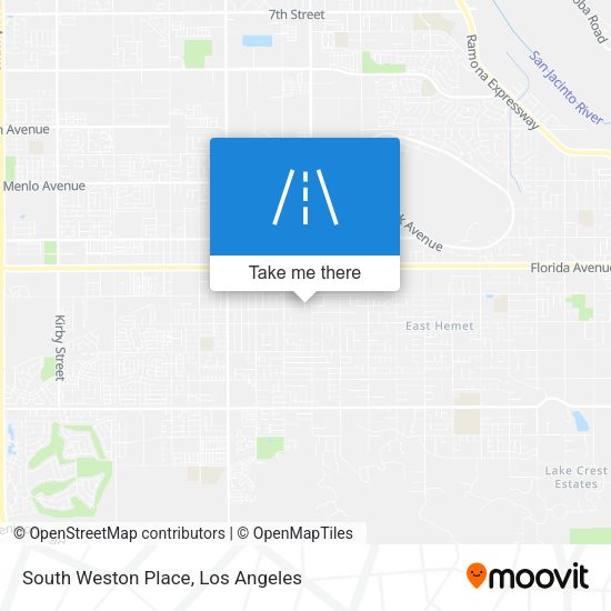 South Weston Place map