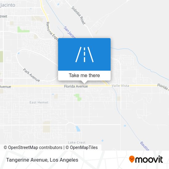 Tangerine Avenue map