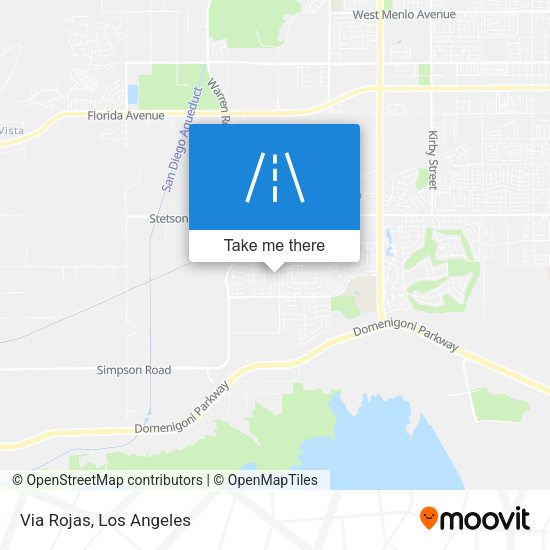 Mapa de Via Rojas