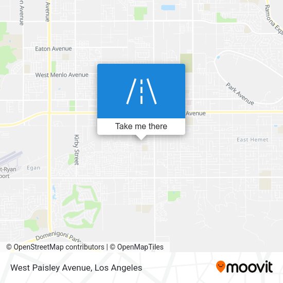 West Paisley Avenue map