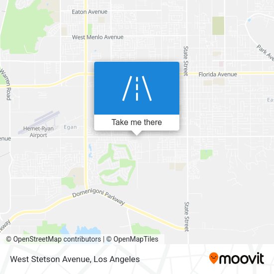 West Stetson Avenue map