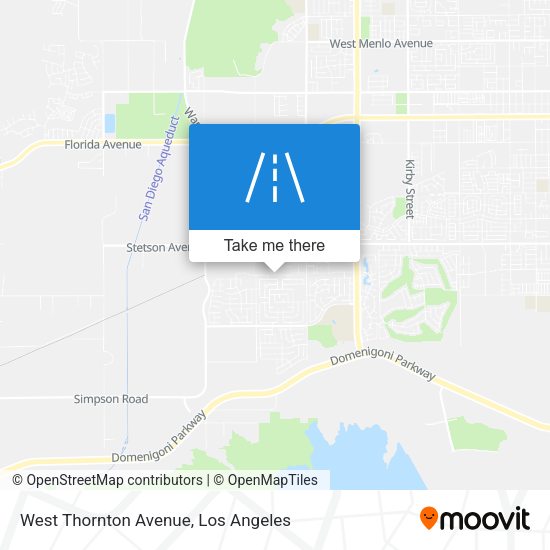 West Thornton Avenue map