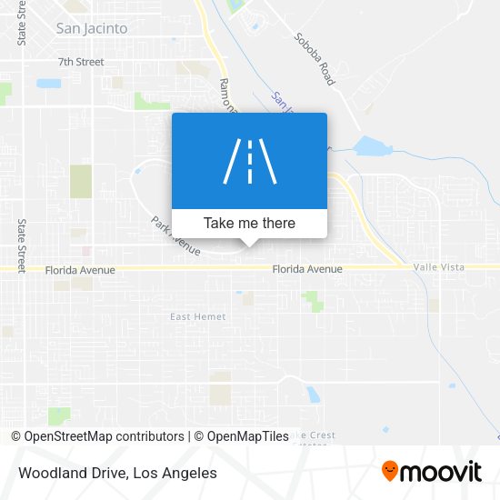 Mapa de Woodland Drive