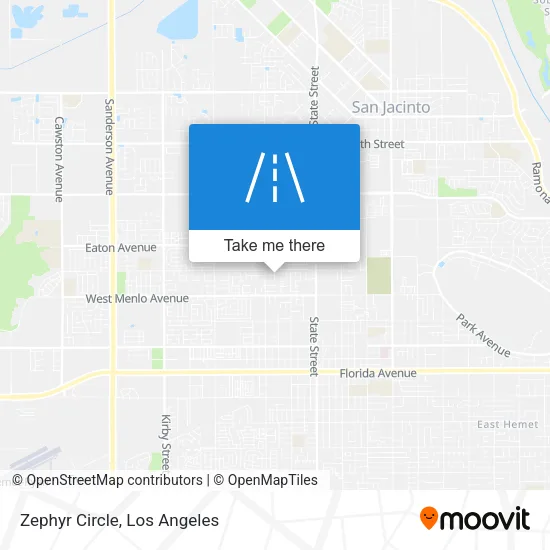 Zephyr Circle map