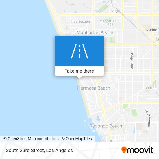 Mapa de South 23rd Street