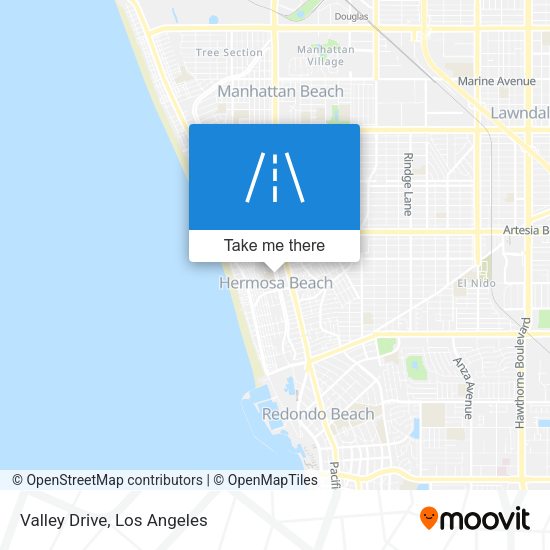 Valley Drive map