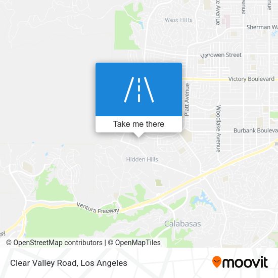 Clear Valley Road map