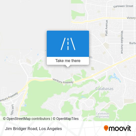 Mapa de Jim Bridger Road