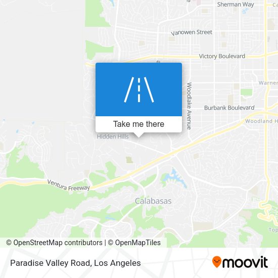 Paradise Valley Road map
