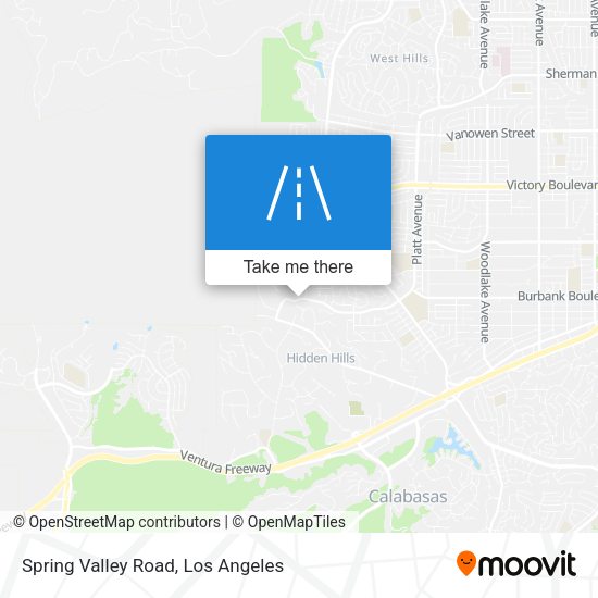 Spring Valley Road map