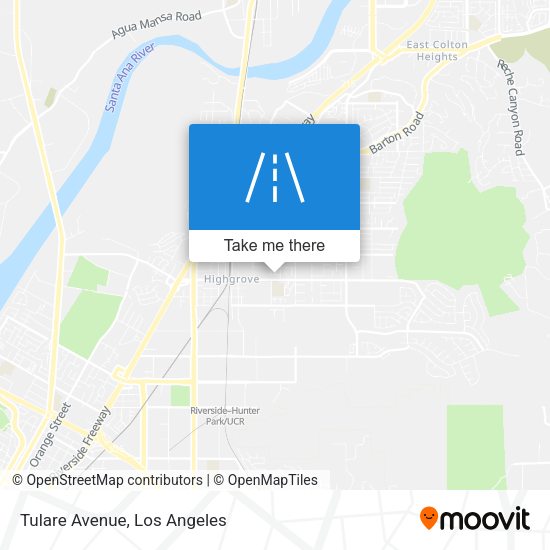 Tulare Avenue map