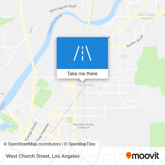 West Church Street map