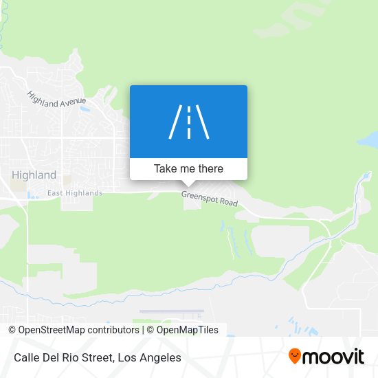 Calle Del Rio Street map