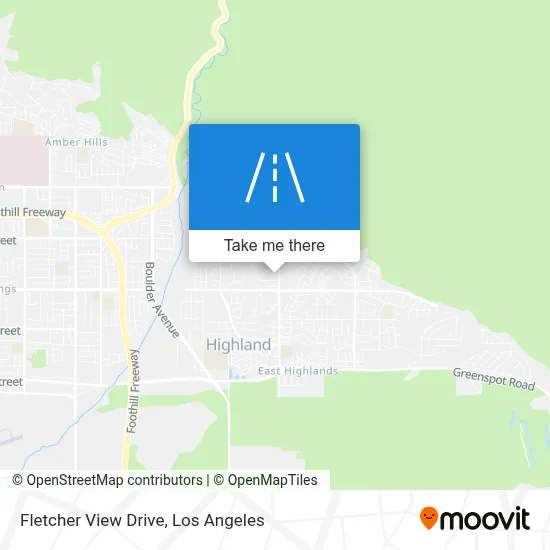 Fletcher View Drive map