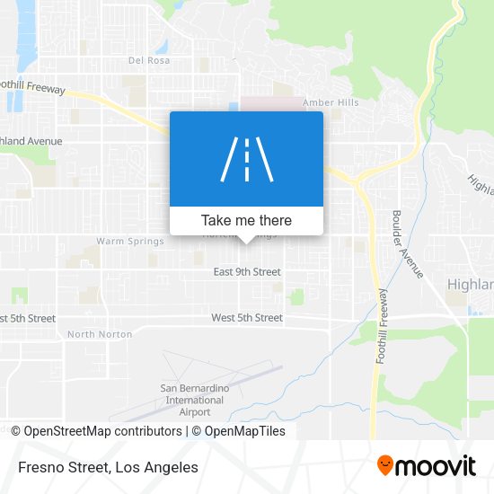 Fresno Street map