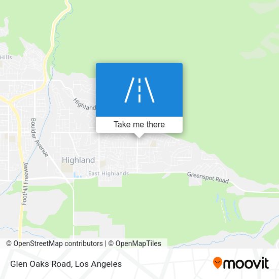 Mapa de Glen Oaks Road