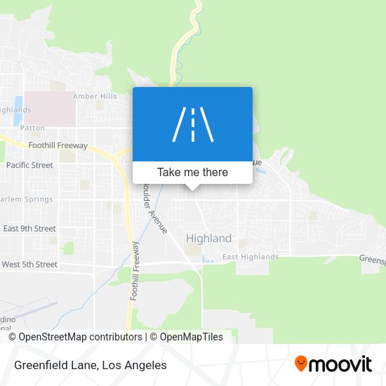 Mapa de Greenfield Lane