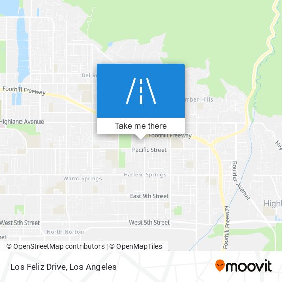 Los Feliz Drive map