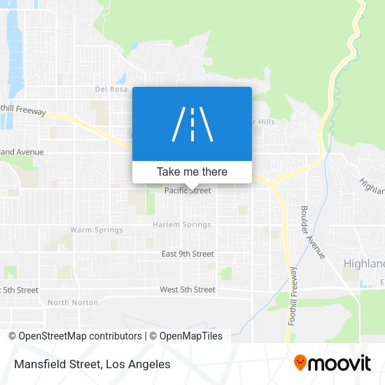 Mansfield Street map