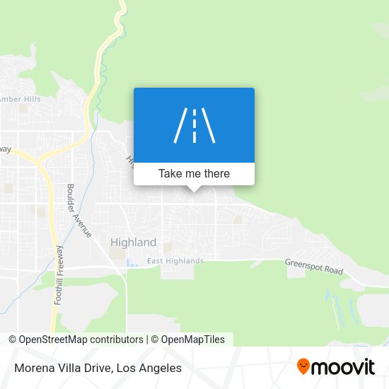 Mapa de Morena Villa Drive