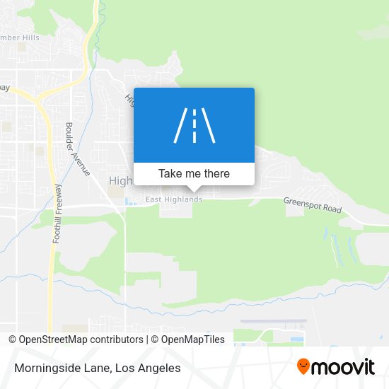 Morningside Lane map