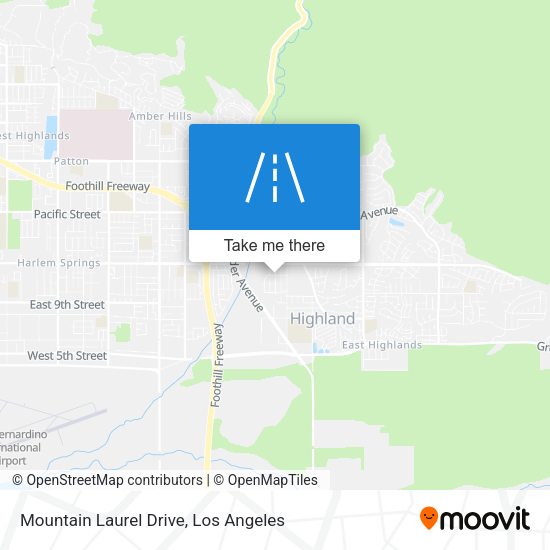Mountain Laurel Drive map