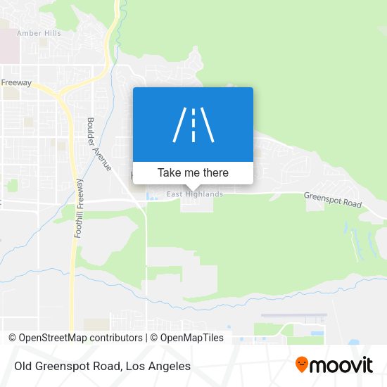 Mapa de Old Greenspot Road