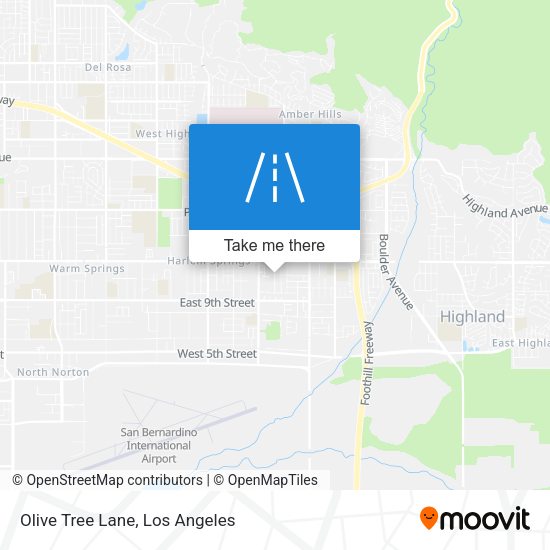 Mapa de Olive Tree Lane
