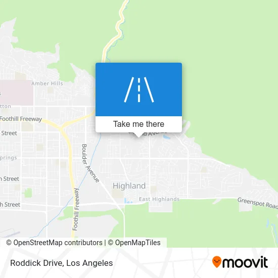 Roddick Drive map