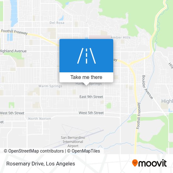 Mapa de Rosemary Drive