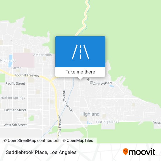Saddlebrook Place map
