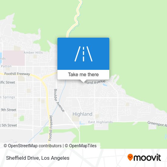 Sheffield Drive map