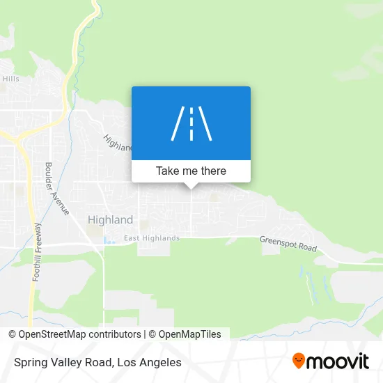 Spring Valley Road map