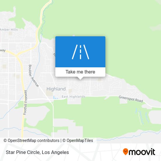 Star Pine Circle map