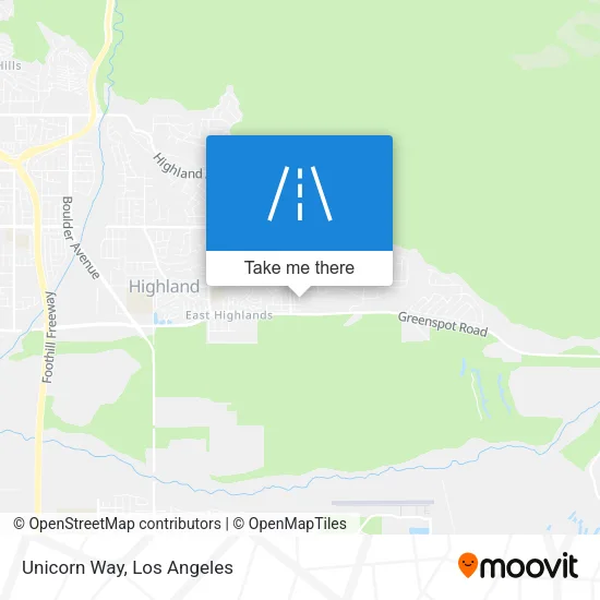 Unicorn Way map