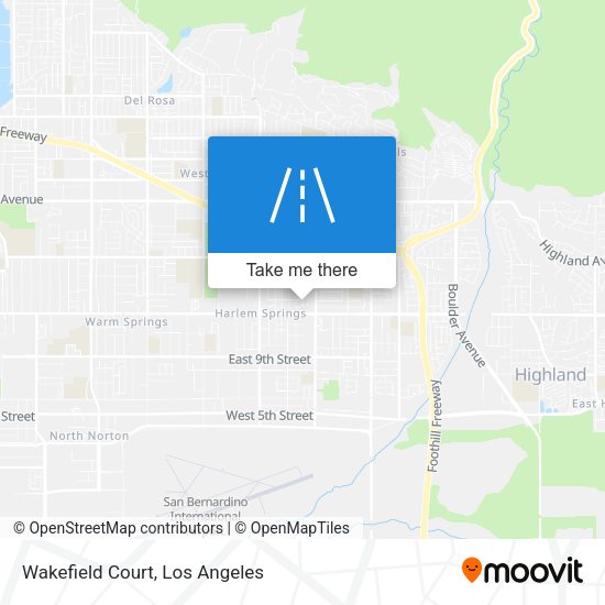 Mapa de Wakefield Court