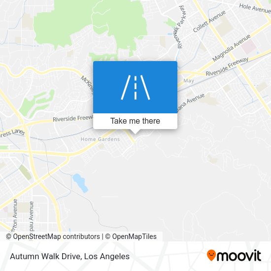 Autumn Walk Drive map