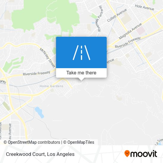 Mapa de Creekwood Court