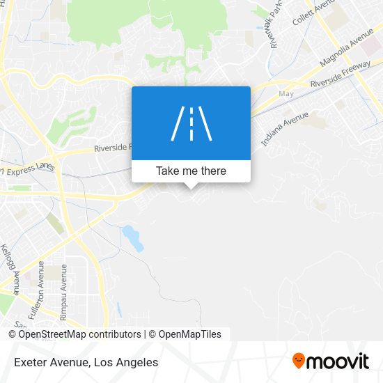 Mapa de Exeter Avenue