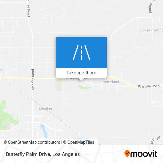 Mapa de Butterfly Palm Drive