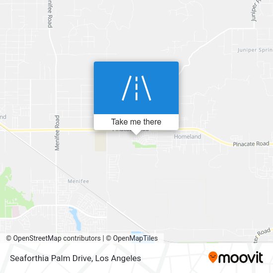 Seaforthia Palm Drive map